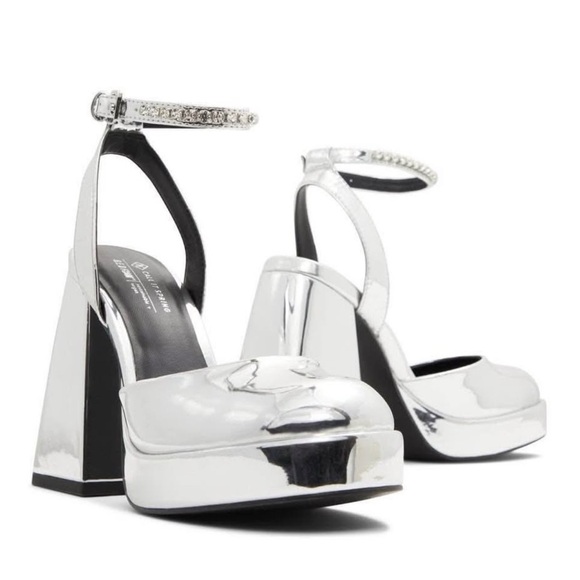 Call it Spring Silver Platform Heels - Picture 6 of 7